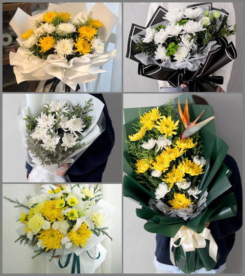 江苏苏州昆山市千灯镇中节村白事花束代送